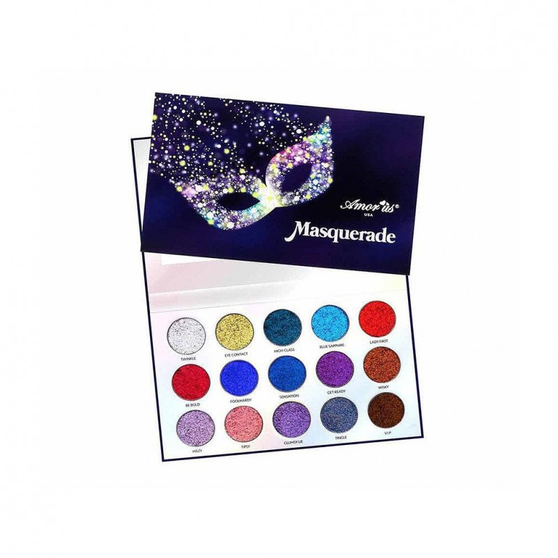 AMOR US MASQUERADE PALETA glitter SOMBRAS 15g