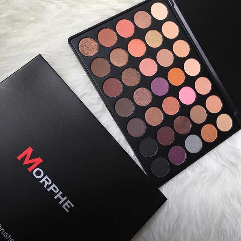 Morphe 35W Warm It Up Eyeshadow Palette 35 colores...