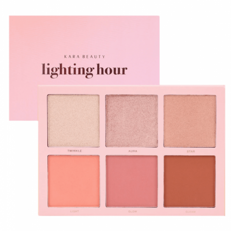 Kara Beauty Lightning Hour blush & highlighters Palette