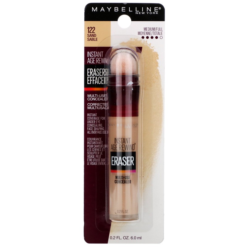 Maybelline Instant Age Rewind Eraser Dark Circles Treatment Multi-Use Concealer, Sand 6 ml by usa