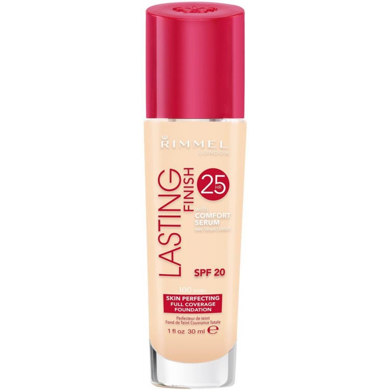 Rimmel Lasting Finish 25 Hour Foundation 30ml - 100 Ivory