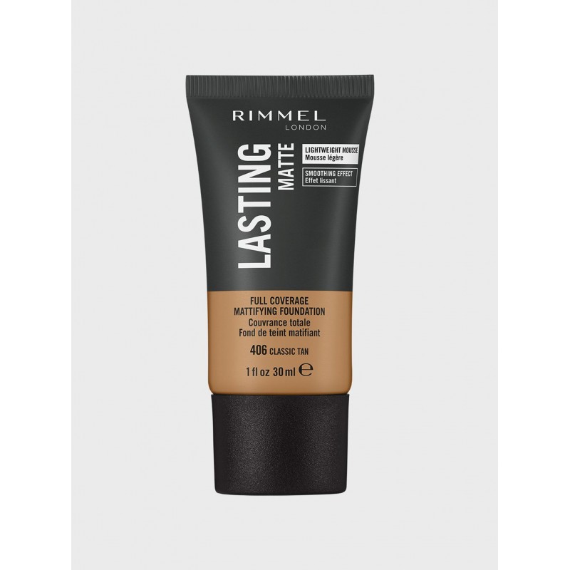 RIMMEL LONDON Lasting Finish Matte Foundation- Classic Tan 406
