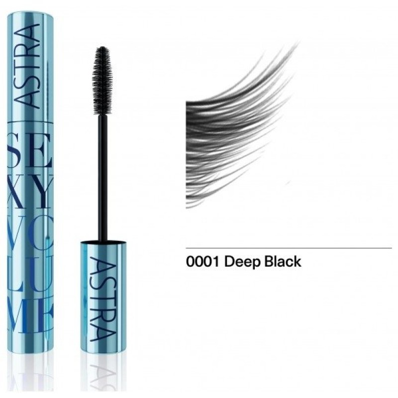ASTRA Sexy Volume Waterproof Mascara - Deep Black,...