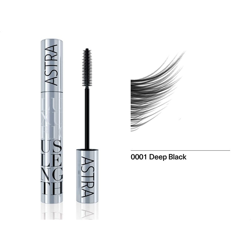 ASTRA Luxurious Length Mascara - Deep Black, 0001