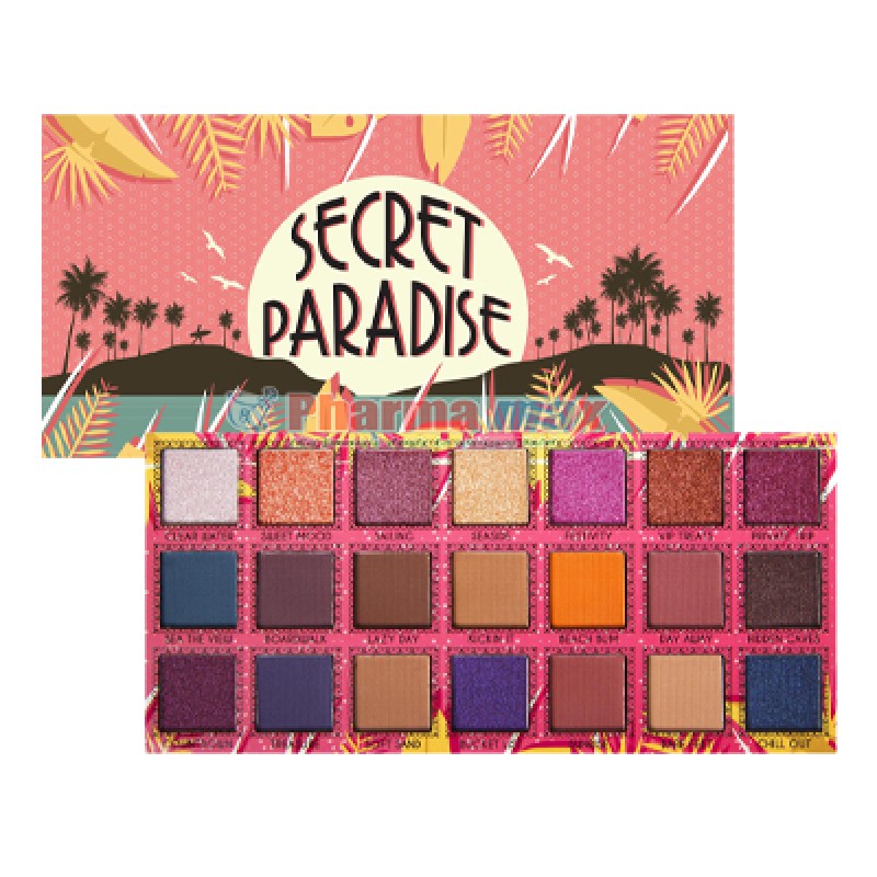 J.Cat Beauty, Eye Shadow 21colour Pallete,Secret Paradise 25 g